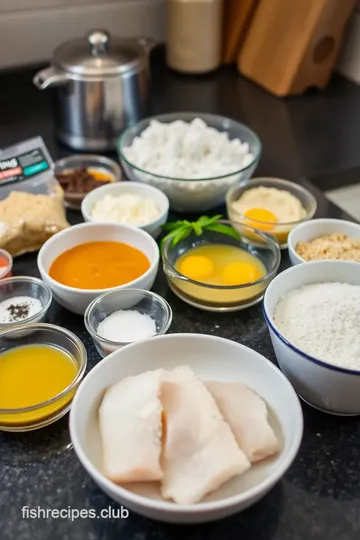 Crispy Air Fryer Fish Fingers ingredients