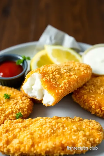 Crispy Air Fryer Fish Fingers presentation