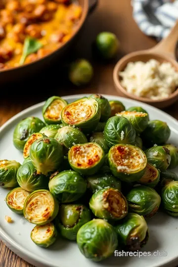 Roasted Brussels Sprouts with Garlic Parmesan ingredients