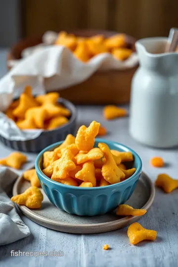 Homemade Goldfish Crackers presentation