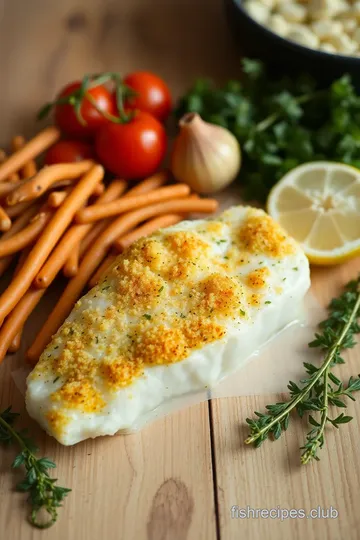 Oven-Baked Parmesan Crusted Cod ingredients