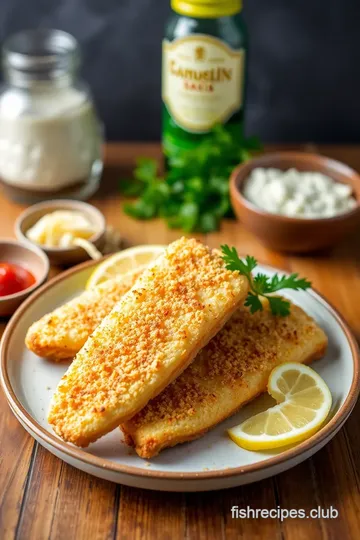 Crispy Parmesan-Crusted Baked Fish Sticks ingredients