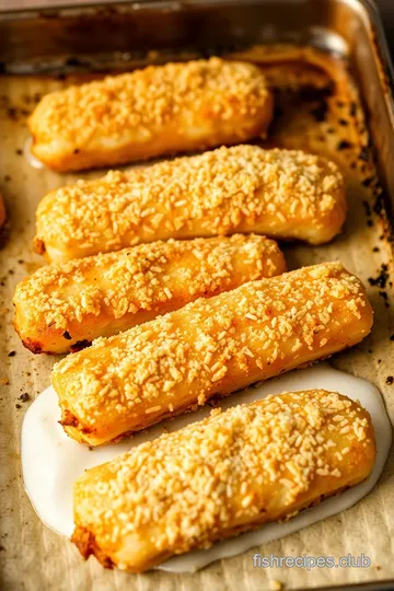 Crispy Parmesan-Crusted Baked Fish Sticks steps