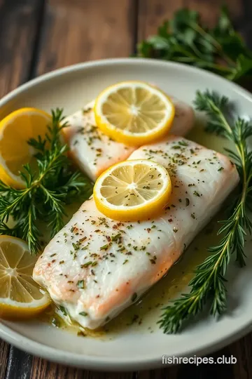 Trader Joe' s Inspired Lemon Herb Butter Fish presentation