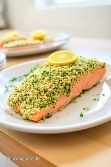 Herb-Crusted Baked Salmon with Lemon-Garlic Butter steps