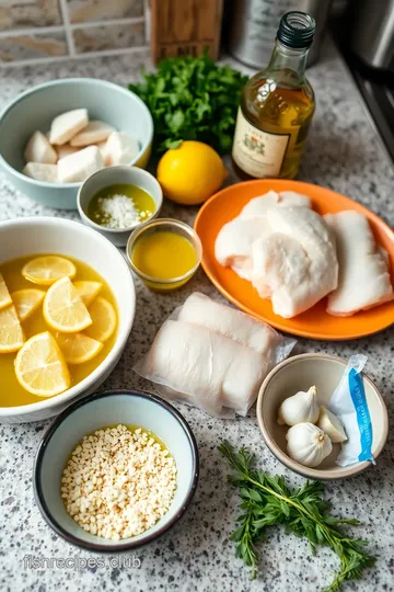 Lemon Herb Baked White Fish ingredients