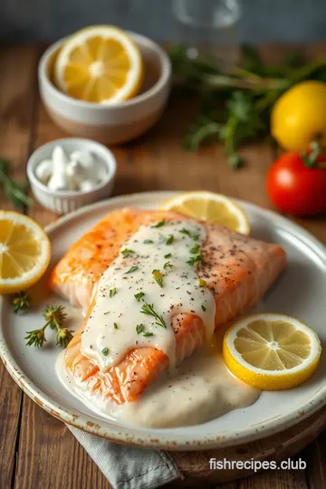 Baked Salmon with Creamy Lemon Sauce ingredients