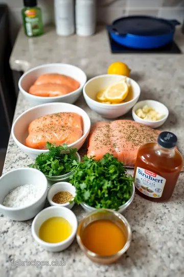 Herb-Crusted Baked Salmon for Shabbat ingredients