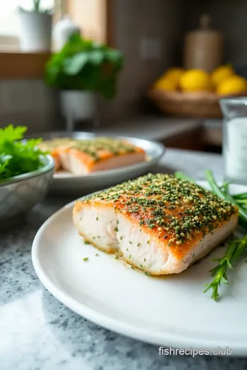 Herb-Crusted Baked Salmon for Shabbat steps