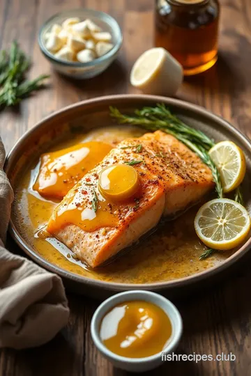 Baked Honey Salmon with Garlic and Lime ingredients