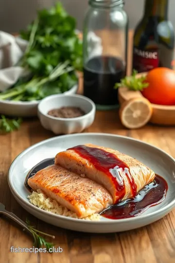 Baked Salmon with Balsamic Glaze ingredients