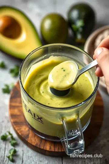 Creamy Avocado Cilantro Lime Dressing steps