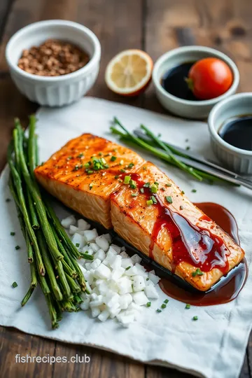 Miso Salmon with Sweet Glaze ingredients