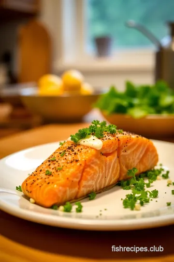 Caviar-Topped Seared Salmon with Lemon-Dill Crème Fraîche steps