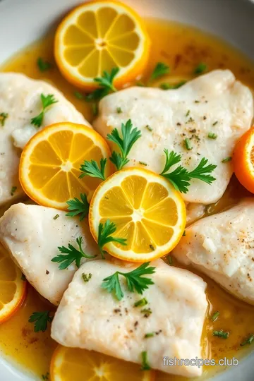 Citrus-Infused Pan-Seared Fish with Herb Oil presentation