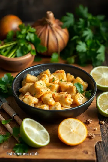 Skillet Coconut Chicken with Tropical Flavor ingredients