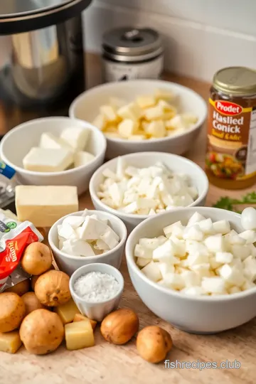 Creamy Smoked Haddock Chowder ingredients