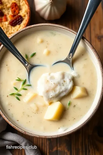 Creamy Smoked Haddock Chowder presentation