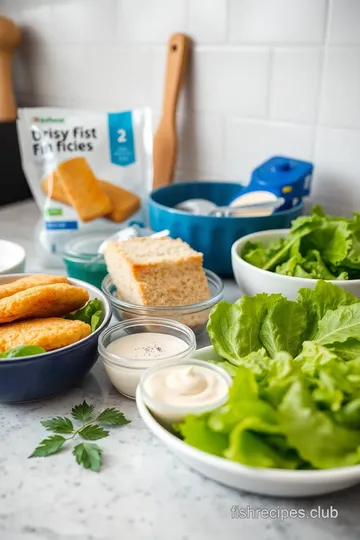 Easy Fish Finger Sandwich Delight ingredients