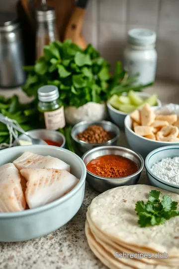 Delicious Fish Burrito Recipe ingredients