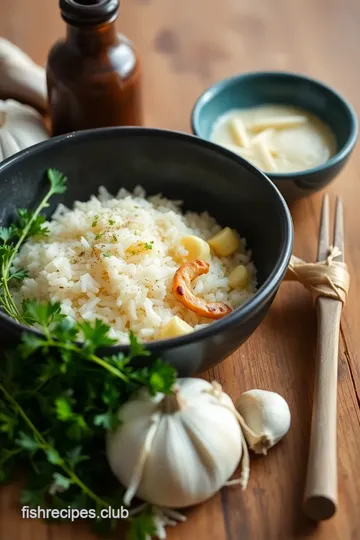 Garlic Butter Rice: Fluffy & Flavorful Side Dish ingredients