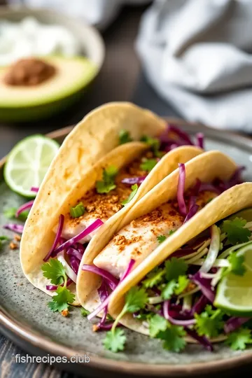 Delicious Halibut Fish Tacos Recipe presentation