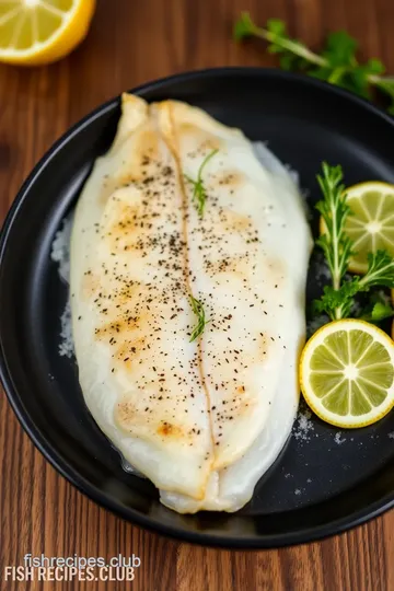 Lemon Sole Piccata presentation