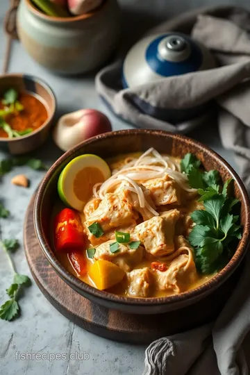 Cooked Chicken Khao Soi: Creamy Thai Delight ingredients