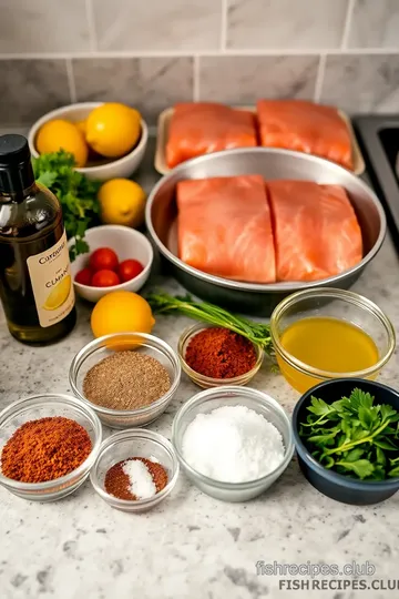 Moroccan Salmon Fish ingredients