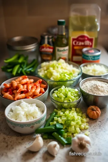 Crawfish Tails Étouffée ingredients