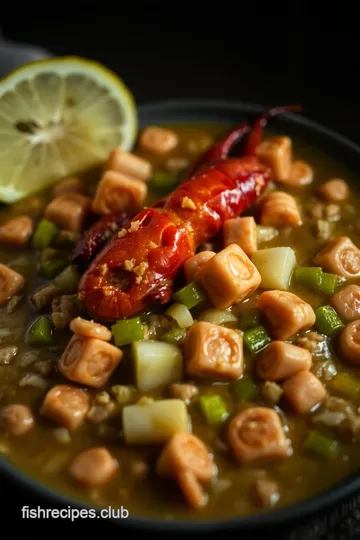 Crawfish Tails Étouffée presentation