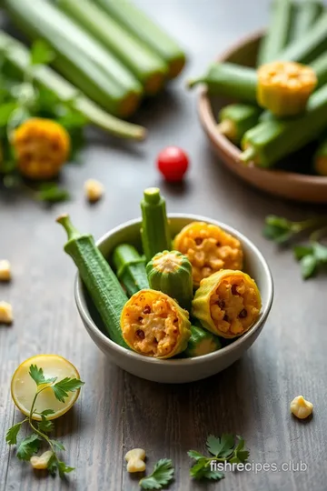 Crispy Baked Okra Bites Delight ingredients