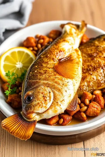 Crispy Baked Perch with Lemon and Herb Seasoning presentation