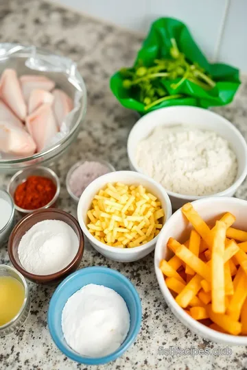 Crispy Fish Basket with Fresh Fries ingredients