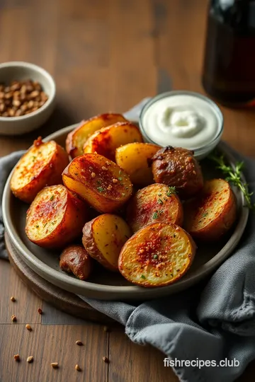 Crispy Oven Baked Potatoes presentation