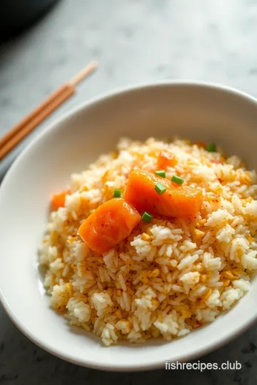 Crispy Rice with Spicy Salmon Delight presentation