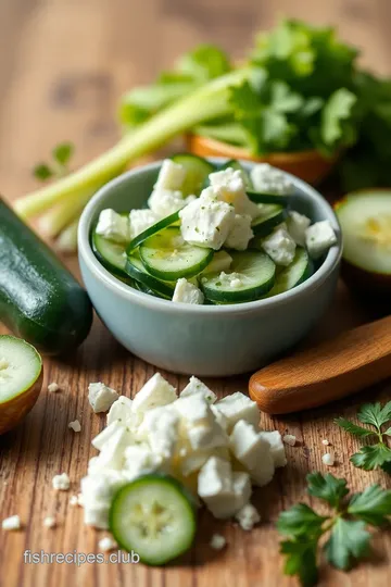 Cucumber & Feta Salad with Herb Vinaigrette ingredients