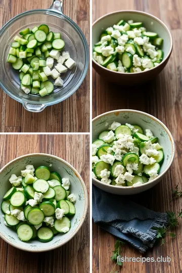 Cucumber & Feta Salad with Herb Vinaigrette steps