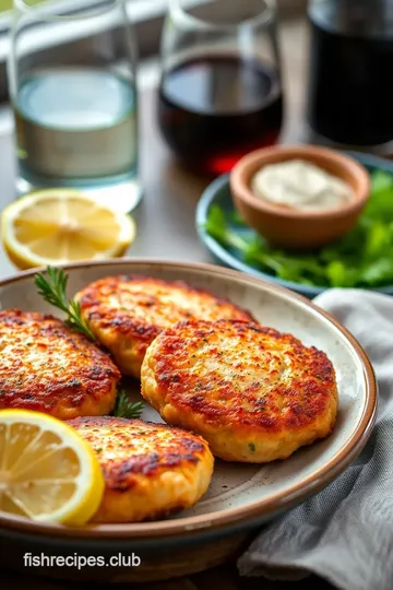 Pan-Fried Salmon Patties for Quick Dinner presentation