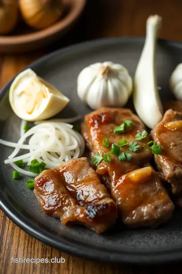 Delicious Filipino Beef Tapa ingredients