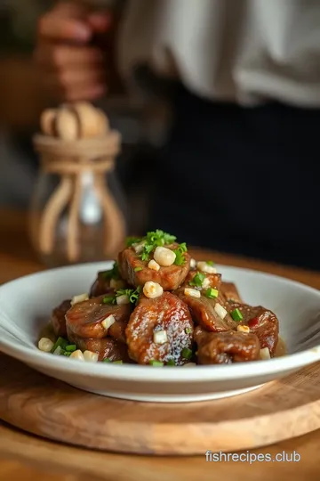 Delicious Filipino Beef Tapa presentation