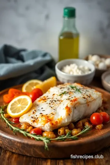 Delicious Greek-Style Baked Cod ingredients