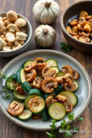 Delicious Skillet Zucchini and Mushrooms ingredients