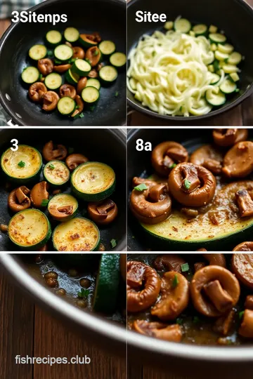 Delicious Skillet Zucchini and Mushrooms steps