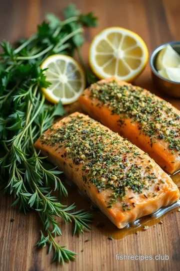 Elegant Dijon Herb Crusted Salmon ingredients