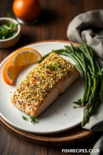 Elegant Dijon Herb Crusted Salmon