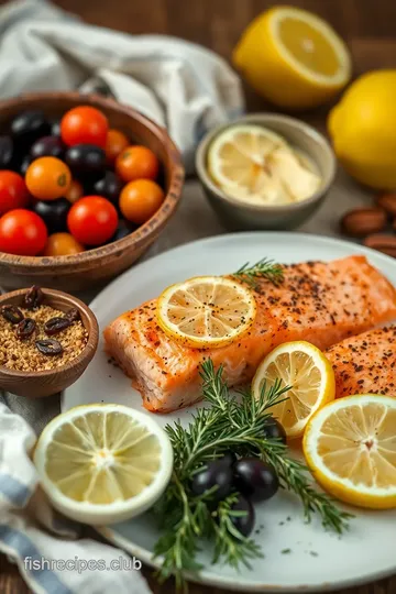 Flavorful Greek Salmon Delight ingredients