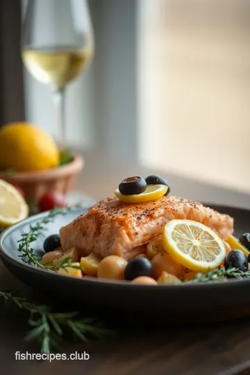 Flavorful Greek Salmon Delight presentation