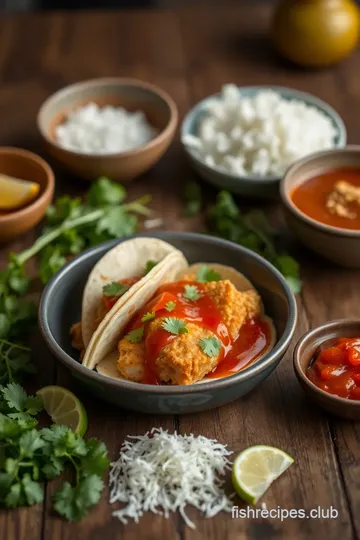 Crispy Fish Tacos with Tangy Sriracha Lime Drizzle ingredients