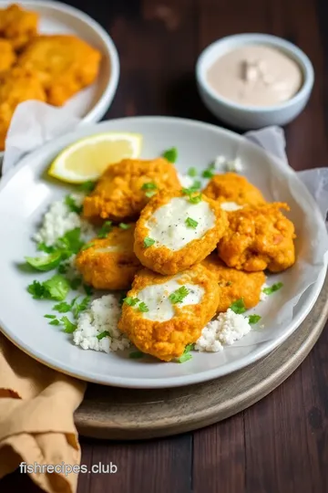 Fish Pakora presentation